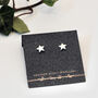 Star Stud Earrings In Sterling Silver, thumbnail 1 of 10
