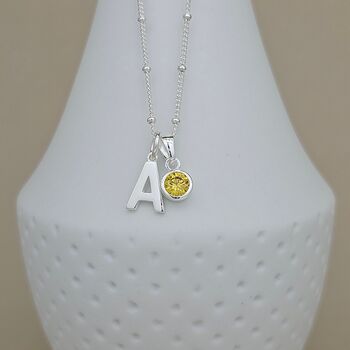 Personalised Birthstone Ball Chain Necklace, 5 of 6