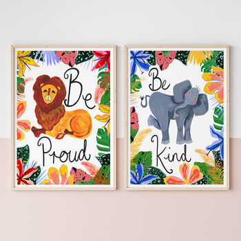 Elephant Be Kind Kids Print, 6 of 11