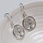 Sterling Silver Dangly Tree Of Life Earrings, thumbnail 2 of 10