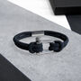 Men's Nautical Double Strand Shackle And Rope Bracelet, thumbnail 7 of 12