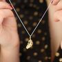 18ct Gold Floating Feather Necklace, thumbnail 1 of 10