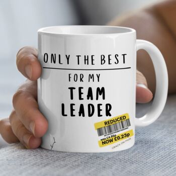 Personalised Only For The Best Co Worker Mug, 3 of 5