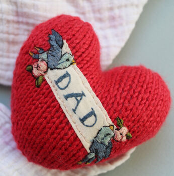 Tattoo Style Heart Rattle For Baby, 5 of 8