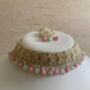 Green And Pink Pearl Lightweight Gold Plated Indian Set, thumbnail 3 of 9