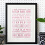 Our Story Personalised Print Valentines Gift, thumbnail 11 of 11