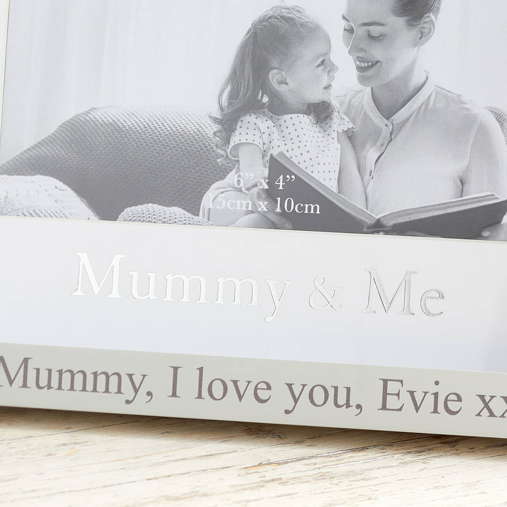 Personalised 'mummy And Me' Photo Frame By My 1st Years