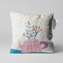 Abstract Teapot Cushion Cover Pink And Blue Colours, thumbnail 1 of 7