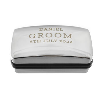 Personalised Wedding Cufflink Box, 3 of 4