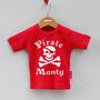 Personalised Pirate Short Sleeved T Shirt, thumbnail 3 of 12