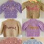 Personalised Baby Name Cardigan, thumbnail 5 of 12