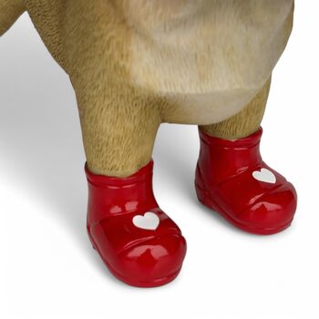 French Bulldog In Love Heart Wellies Valentines Gift, 2 of 8