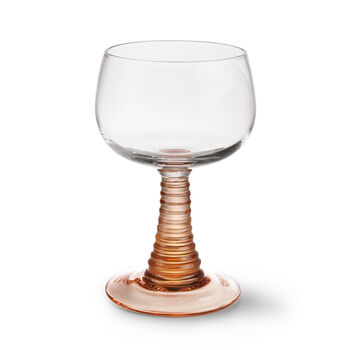 Swirl Wine Or Cocktail Glasses In Nude, 2 of 4