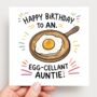 Auntie Egg Birthday Card, thumbnail 1 of 2