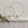 Gold Metal Candle Holder Hoops, thumbnail 1 of 3
