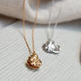 Gaia 18ct Gold Vermeil Oyster Shell And Pearl Necklace, thumbnail 1 of 9