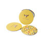 Bee Designed Compact Mirror 'Bee Happy Bee' In Yellow, thumbnail 1 of 2
