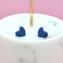 Mini Laser Cut Glitter Love Heart Earrings Studs, thumbnail 6 of 12