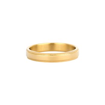 Gold Plated 925 Sterling Silver Band Ring For Men, 5 of 12