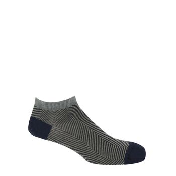 Lux Taylor Grey Luxury Crew And Trainer Men’s Socks, 7 of 7