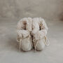 Luxury Lambwool Lined Baby Booties, thumbnail 1 of 3