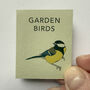 Tiny Book Of Garden Birds Handmade Mini Nature Book, thumbnail 1 of 10
