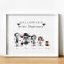 Personalised Halloween Skeleton Family Print | Gift For Mum, thumbnail 1 of 5