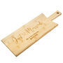 Personalised Just Married Bamboo Serving Board, thumbnail 2 of 6