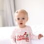 Cutest Valentine Frill Collar Personalised Embroidered Bear Pyjamas, thumbnail 2 of 5