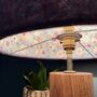 Dolores Columbine Purple Tweed Floral Lined Lampshades, thumbnail 4 of 9