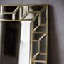 Large Rectangle Gold And Bevelled Mirror, thumbnail 2 of 3