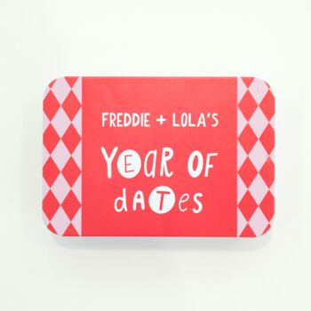 Personalised A Year Of Dates Activity Card Tin, 7 of 12