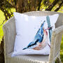 Inky Nuthatch Water Resistant Outdoor Garden Cushion, thumbnail 1 of 8