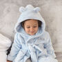 Personalised Blue Baby Dressing Gown With Ears, thumbnail 7 of 12