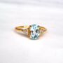 Sky Blue Topaz Ring In Sterling Silver And Gold Vermeil, thumbnail 11 of 12