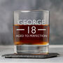Personalised Birthday Aged Glass Tumbler, thumbnail 1 of 8