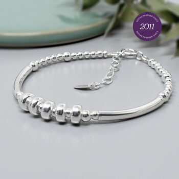50th Birthday Bracelet, Kate, Sterling Silver, 2 of 5