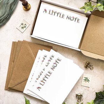 A Little Note Floral Notelets Gift Set, 2 of 5