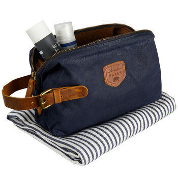 Waxed Canvas Toiletry Bag, 3 of 8