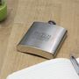 Personalised Stainless Steel Hip Flask, thumbnail 3 of 8