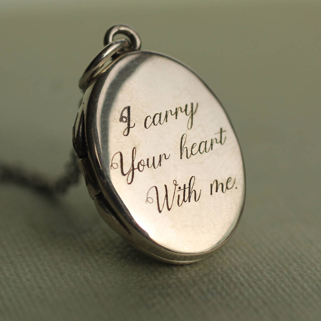 Personalised Sterling Silver Medium Oval Locket Necklace, 1 of 9