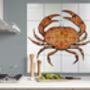 Crab Tile Mural Handprinted Ceramic Tile Set, thumbnail 1 of 12
