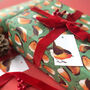 Christmas Robins Wrapping Paper, thumbnail 1 of 11