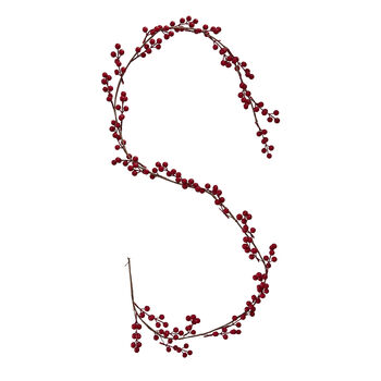 Red Berry Foliage Christmas Garland, 2 of 3