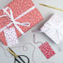 Handrawn Hearts Valentines Wrapping Paper, thumbnail 1 of 8