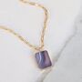 Amethyst Strata Necklace, Purple And Pink Tones, thumbnail 1 of 9