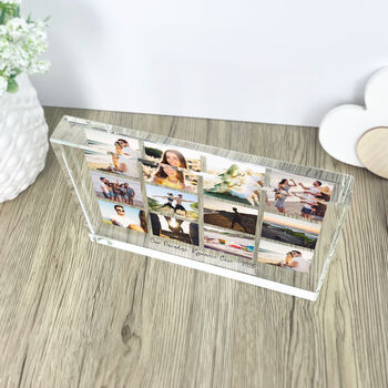 Personalised Freestanding Photo Giant Crystal Block 19.5cm Landscape, 4 of 5