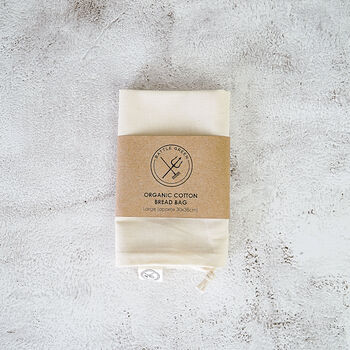 Organic Cotton Reusable Bread Bag, 2 of 6
