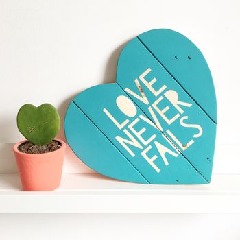 Love Never Fails, Wooden Heart, 2 of 2