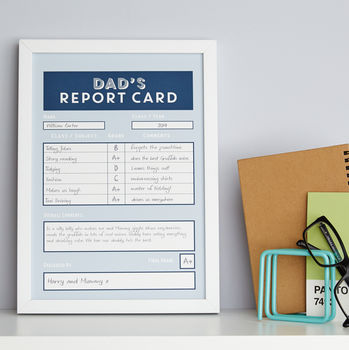 Personalised Daddy / Dad Report Card, 7 of 7